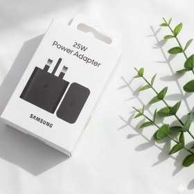 شارژر 25 وات سامسونگ مدل 25W | آداپتور سوپرفست - سه پین